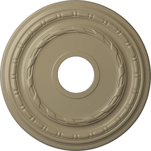 Ekena Millwork Dublin Ceiling Medallion (Fits Canopies up to 8 1/4"), 15 3/8"OD x 3 5/8"ID x 1"P, Gobi Desert CM15DUGDF - main